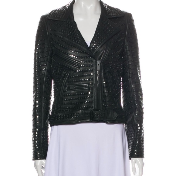 ALC Calf Leather Biker Jacket 💋 - Picture 4 of 4